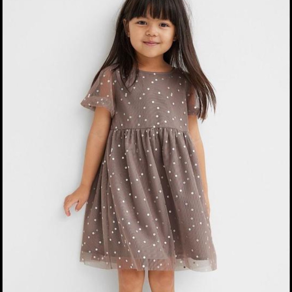 H&M Dotted Tulle Dress, size 6x